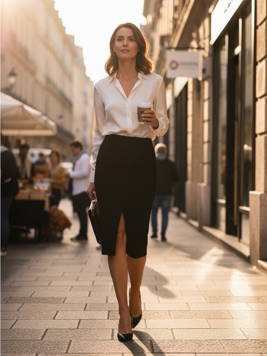 Dolce & Gabbana Dresses & Skirts - Dolce & Gabbana Black Pencil Skirt with Front Slit